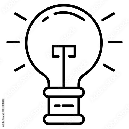 Bulb  Icon Element For Design