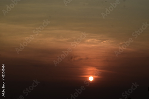 sunset in the sky