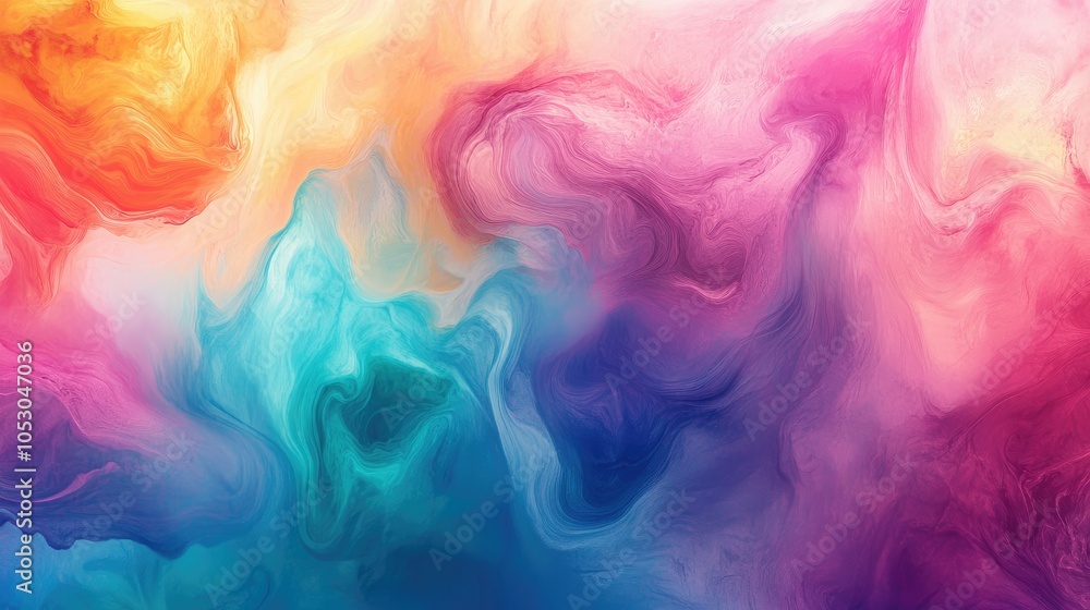 Liquid colors swirling gracefully Liquid colors swirling gracefully
