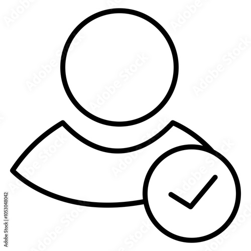 Simple outline icon of a user profile, featuring a head and shoulders in black line art on a white background. Ideal for representing accounts, profiles, or anonymous users.