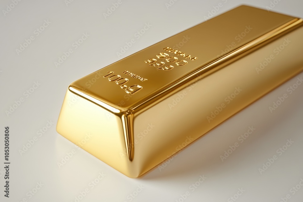 Gold bar 200 g on a white background. An opportunity to invest in a profitable asset. Gold bar 200 g on a white background. An opportunity to invest in a profitable asset.