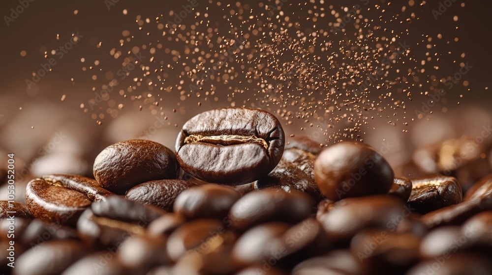 Coffee beans background. Coffee beans background.