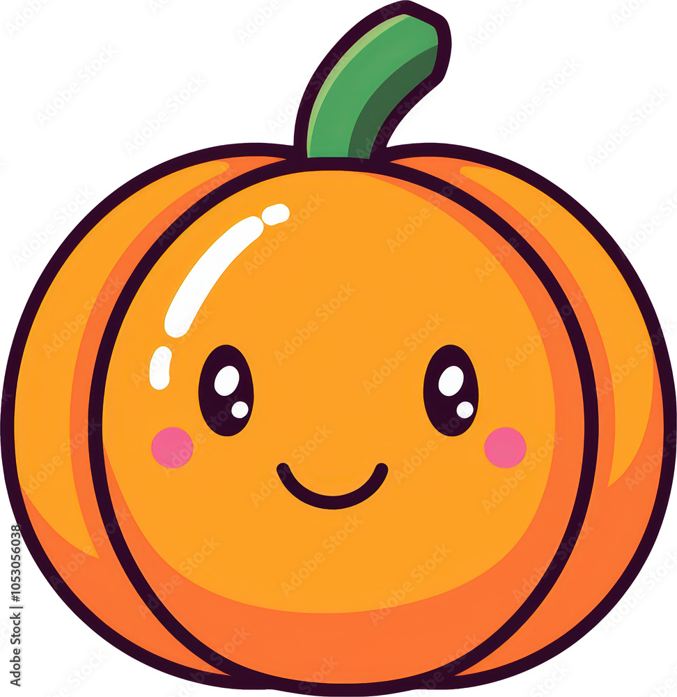 Fototapeta premium Smiling pumpkin cartoon