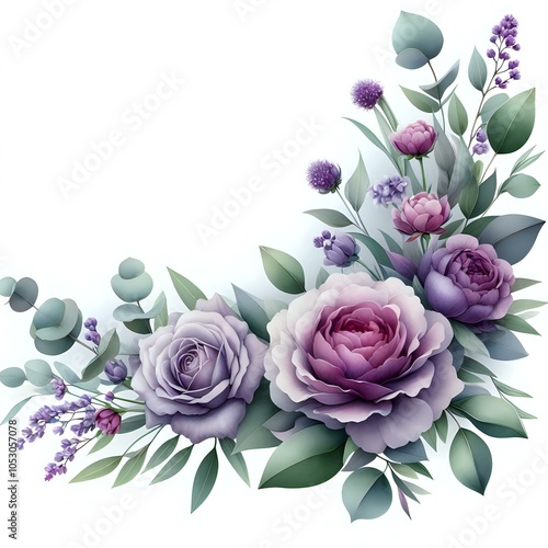 Elegant and Detailed Floral Illustration 