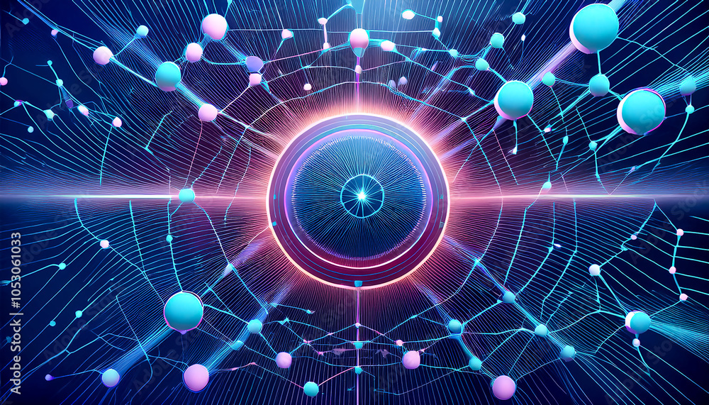 Abstract texture of nano technology in bio-art art style, flat lay Abstract texture of nano technology in bio-art art style, flat lay