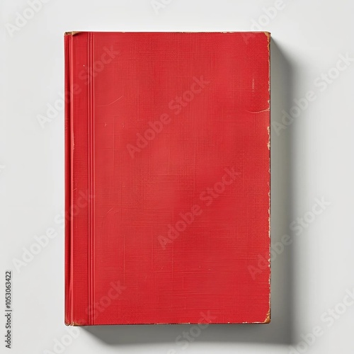 red book isolated on white background