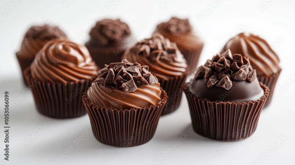 Indulgent Chocolate Collection in Decorative Muffin Cup Indulgent Chocolate Collection in Decorative Muffin Cup