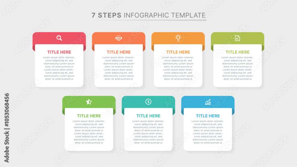 Weekly Planner Organizer Infographic Template Design with 7 Options Weekly Planner Organizer Infographic Template Design with 7 Options