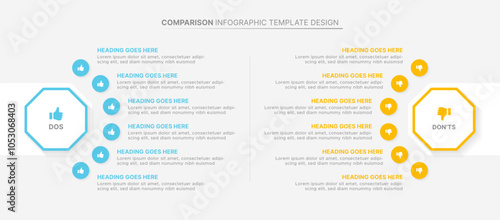 Dos and Don’ts Comparison Modern Infographic Design Template