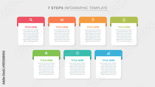 Weekly Planner Organizer Infographic Template Design with 7 Options