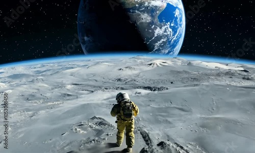 earth and moon