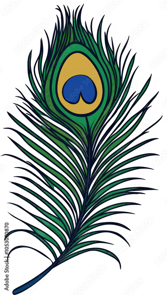 Obraz premium Peacock feather design