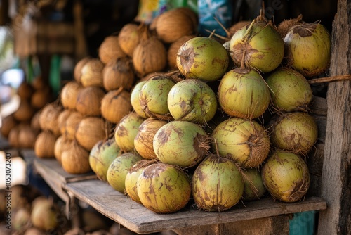 King coconuts sold in Sigiriya are nutritious source.