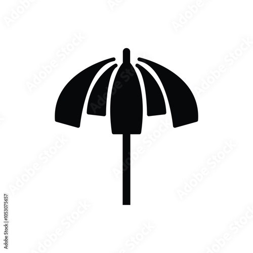 Umbrella icon logo design template isolated illustration