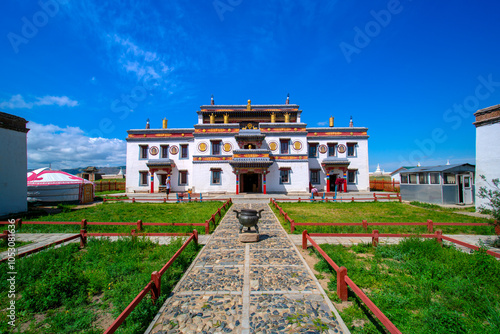 Fotografie Erdene Zuu Monastery, earliest surviving Buddhist monastery in Mongolia, affilia