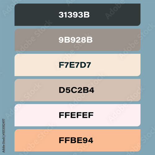 Color Pallets, Color Combination, inspiration, color palatte vector for scene 03 photo