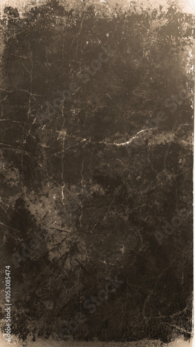 Vintage grunge scratched background, distressed old abstract texture overlays. Crumpled pattern for film poster or album cover.