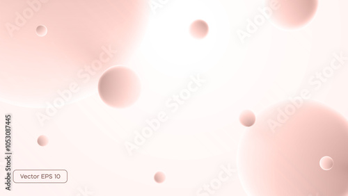 Morphing colorful blobs. Vector 3d illustration. Abstract 3d background. Gradient background with turquoise metaball shapes.Liquid colors. Banner or sign design