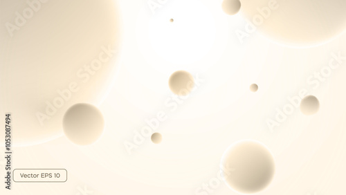 Morphing colorful blobs. Vector 3d illustration. Abstract 3d background. Gradient background with turquoise metaball shapes.Liquid colors. Banner or sign design