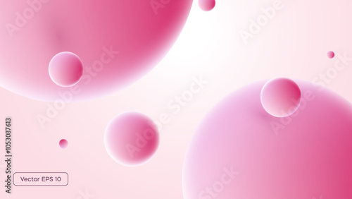 Morphing colorful blobs. Vector 3d illustration. Abstract 3d background. Gradient background with turquoise metaball shapes.Liquid colors. Banner or sign design