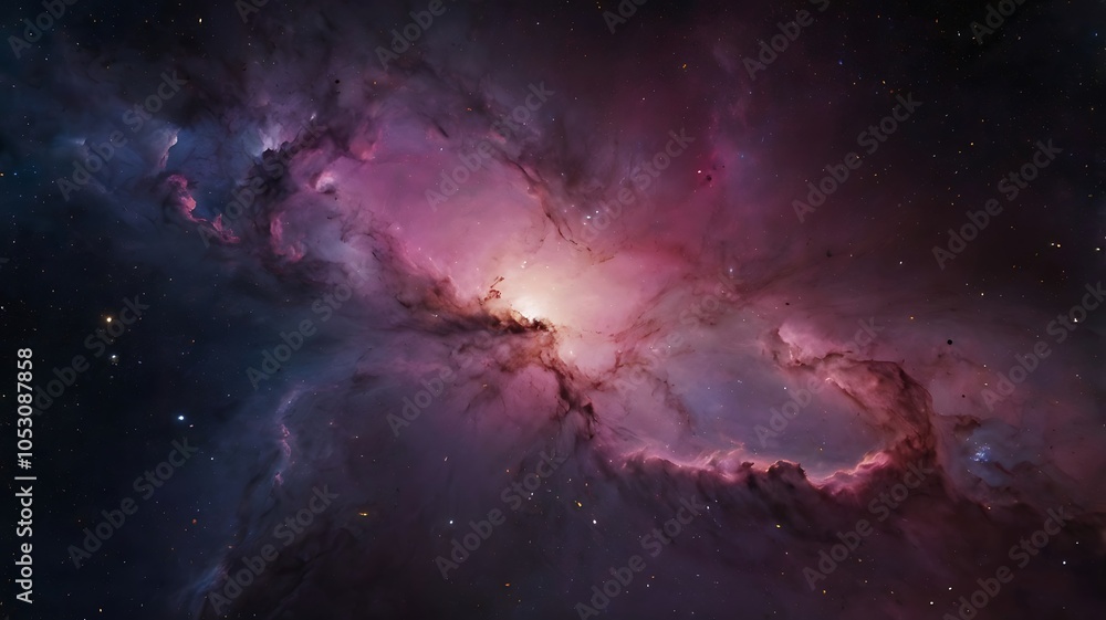 Fototapeta premium Whirling Galaxy with Vibrant Cosmic Colors