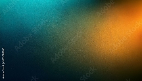 Abstract background, Dark midnight blue and Dark olive green gradient background with light leak and orange peel texture.