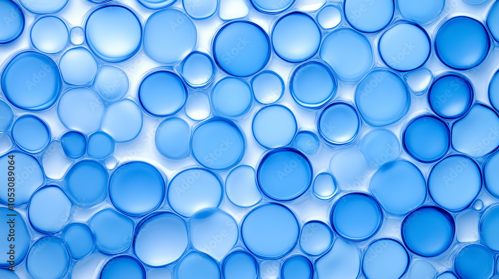 mosaic of blue bubbles creates a captivating abstract pattern. mosaic of blue bubbles creates a captivating abstract pattern.