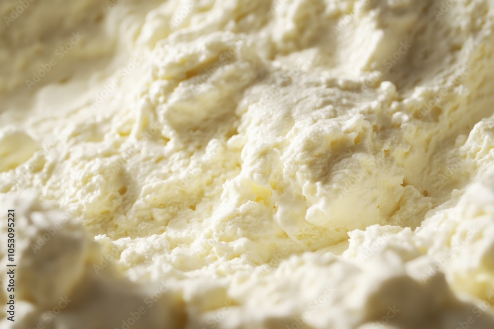 Close-up of Creamy Whipped Cream Texture Close-up of Creamy Whipped Cream Texture