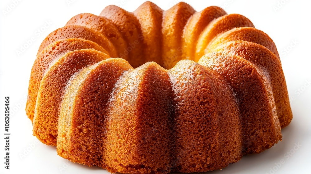 Close-up of Caribbean rum cake, soaked in rum, moist and rich texture, golden crust, isolated on white background, ideal for Christmas dessert ad campaigns Close-up of Caribbean rum cake, soaked in rum, moist and rich texture, golden crust, isolated on white background, ideal for Christmas dessert ad campaigns