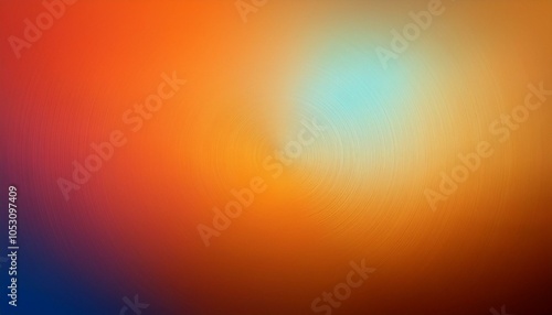 Abstract background, Capri and Caput mortuum gradient background with light leak and orange peel texture. photo