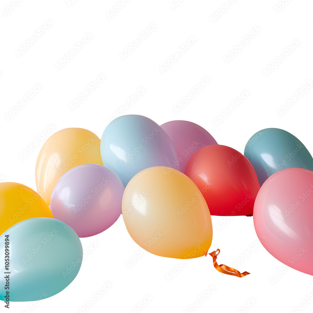 balloons isolated on white balloons isolated on white