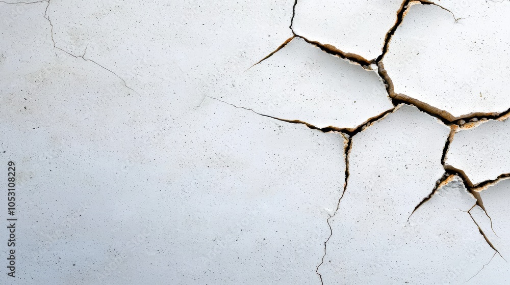 Obraz premium A wall with cracks in it