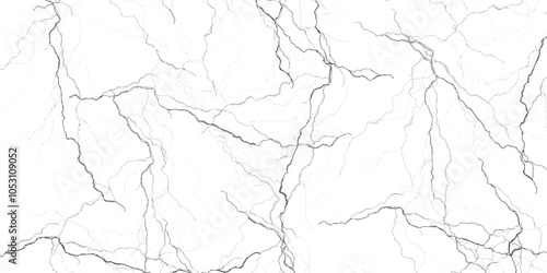 Vector cracks, breaks on land surface from earthquake. cracked white paint on a white background. White black grey wall, floor with cracks, texture background.