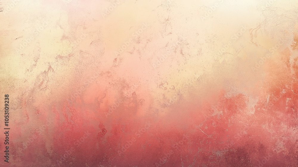 Fototapeta premium Beige bronze pink grainy gradient background pastel noise texture poster backdrop banner design, copy space.