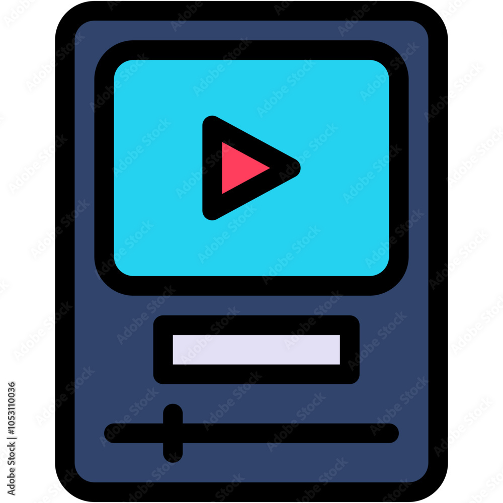 Vector Icon Music Player, Mp3 Player, Audio Player, Mp4 Player, Music And Multimedia, Earphone Vector Icon Music Player, Mp3 Player, Audio Player, Mp4 Player, Music And Multimedia, Earphone