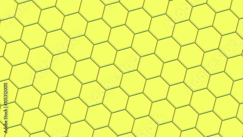 Yellow hexagon pattern abstract background design, a close up of a yellow hexagonal pattern.a seamless background with hexagonal shapes.