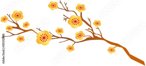 Wallpaper Mural Chinese White Plum Blossom Torontodigital.ca