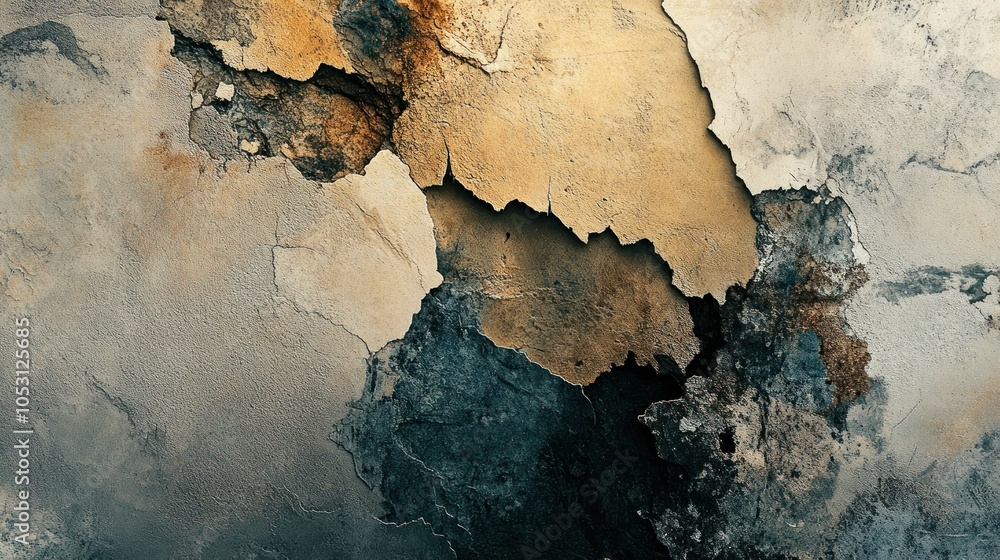 Close-up of Weathered and Cracked Concrete Wall Close-up of Weathered and Cracked Concrete Wall
