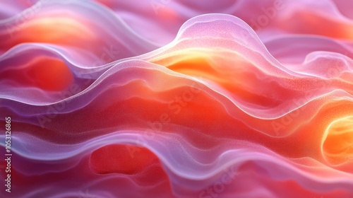 Wallpaper Mural Abstract Wavy Texture with a Red, Orange, and Purple Gradient Torontodigital.ca
