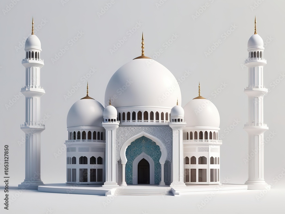 Fototapeta premium mosque 3d render 