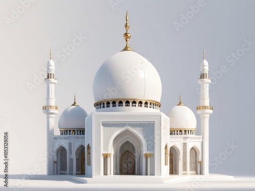 Wallpaper Mural mosque 3d render  Torontodigital.ca