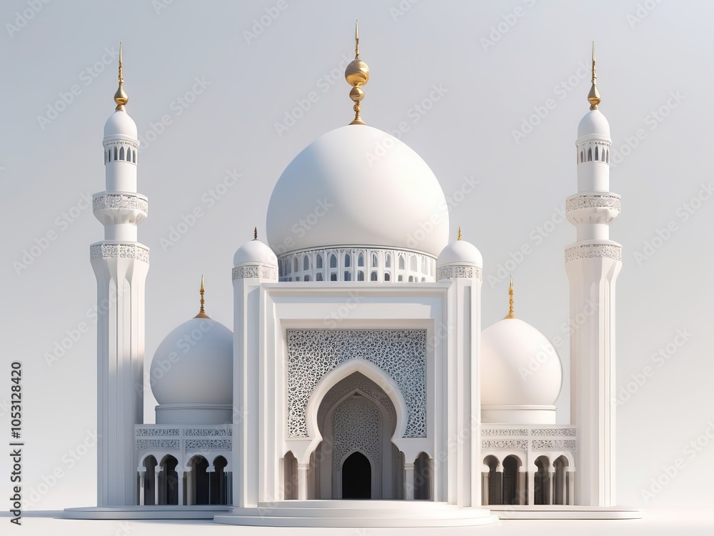 Fototapeta premium mosque 3d render