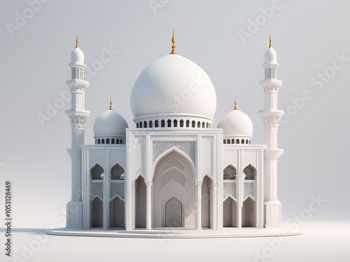 Wallpaper Mural mosque 3d render  Torontodigital.ca