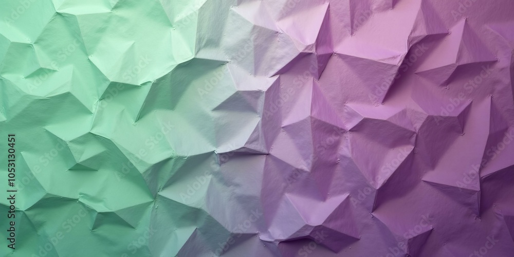 Naklejka premium Lilac to Cadet Blue with Crumpled Pink and Blue Paper Creating a Layered Abstract Effect