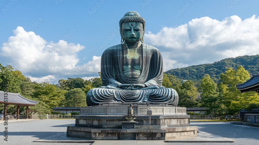 The Great Buddha Statue at Kotoku-in Temple in Kamakura, Japan The Great Buddha Statue at Kotoku-in Temple in Kamakura, Japan