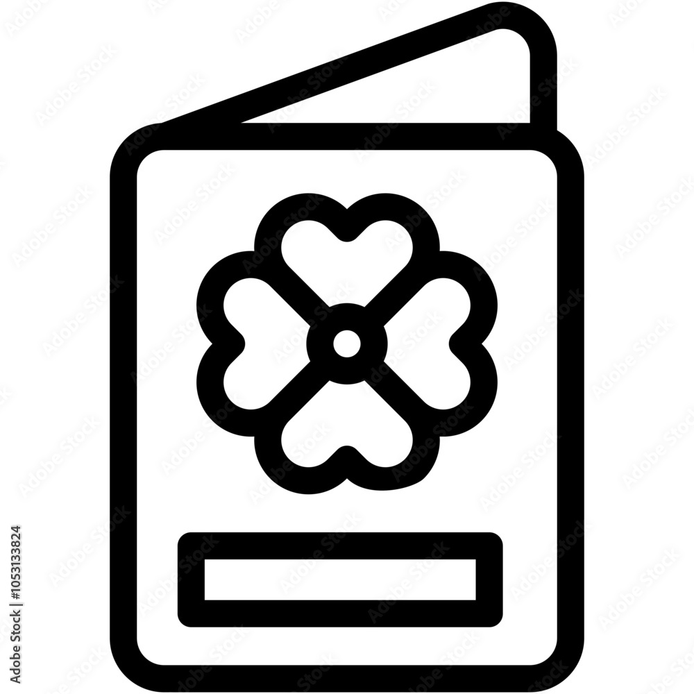 Vector Icon Greeting Card, Invitation, Communications, Message, Birthday and Party, Flower Vector Icon Greeting Card, Invitation, Communications, Message, Birthday and Party, Flower
