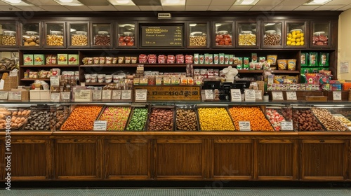 1940s department store candy counter transformed into snack bar