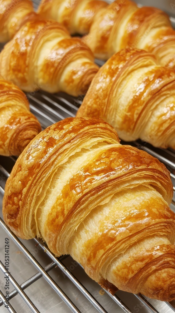 Freshly Baked Sweet Round Croissants: Light, Flaky, and Irresistibly Delicious from the Oven! Freshly Baked Sweet Round Croissants: Light, Flaky, and Irresistibly Delicious from the Oven!