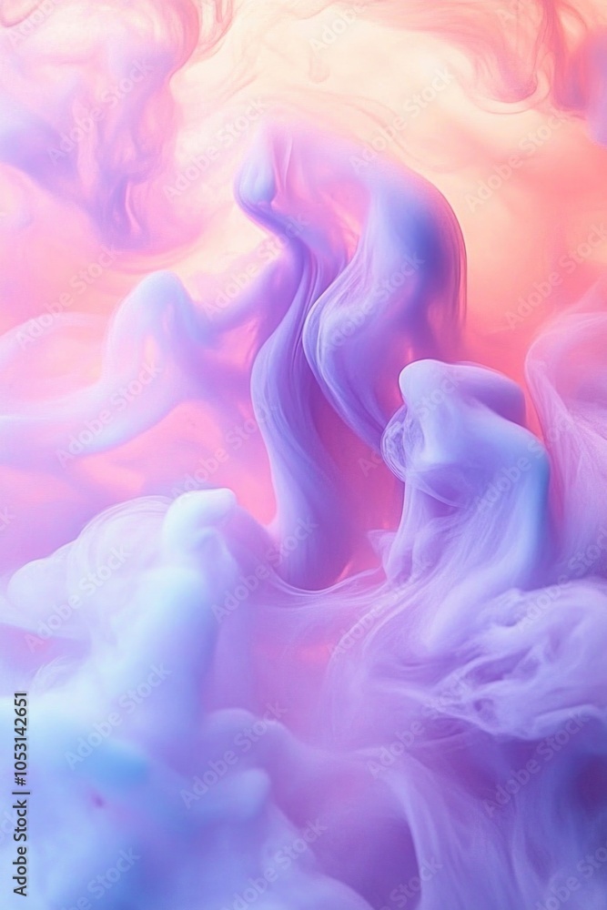 Fototapeta premium Pink and Blue Liquid Close Up
