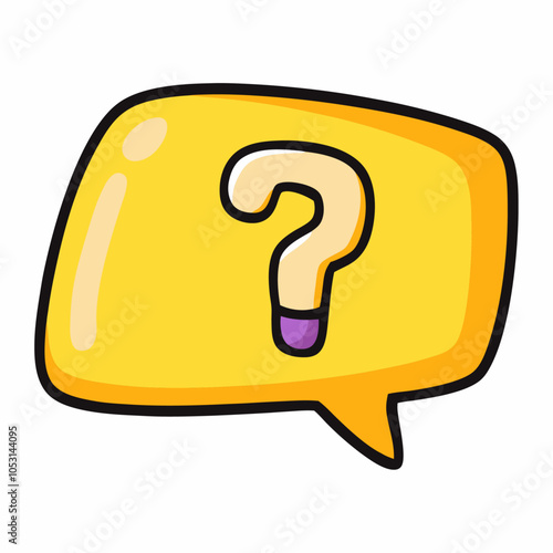 Speech bubble with interrogation sign discussion isolated icon vector illustration (13)